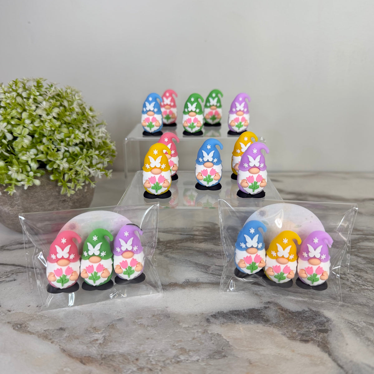 Gnome Figurines - Spring Assortment (3 pack) - 20% off Sticker