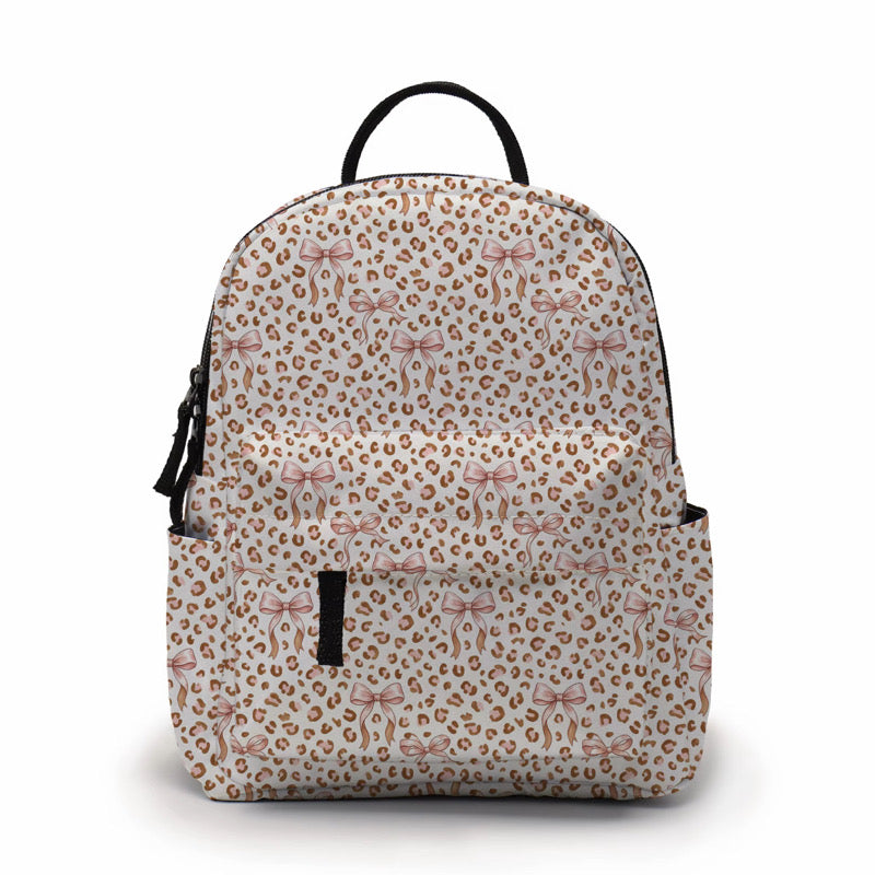 Mini Backpack - Animal Print Bow - PREORDER