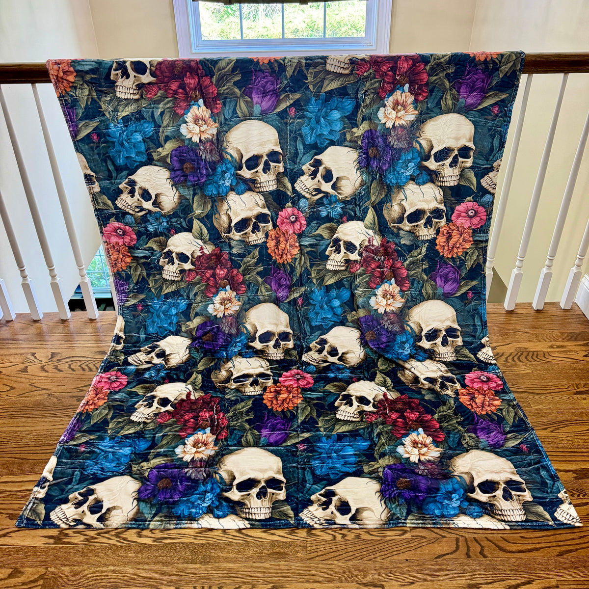 Blanket - Floral Skull