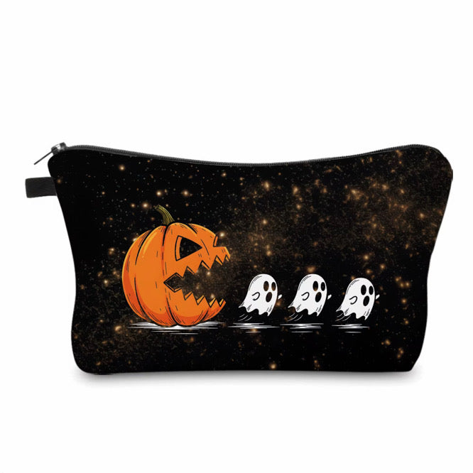 Pouch - Halloween Fall - Pumpkin Chasing Ghost