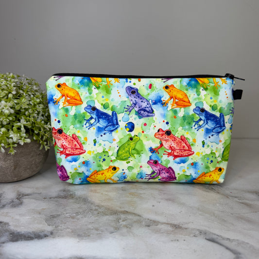 Pouch - Animal, Frog Bright Colors