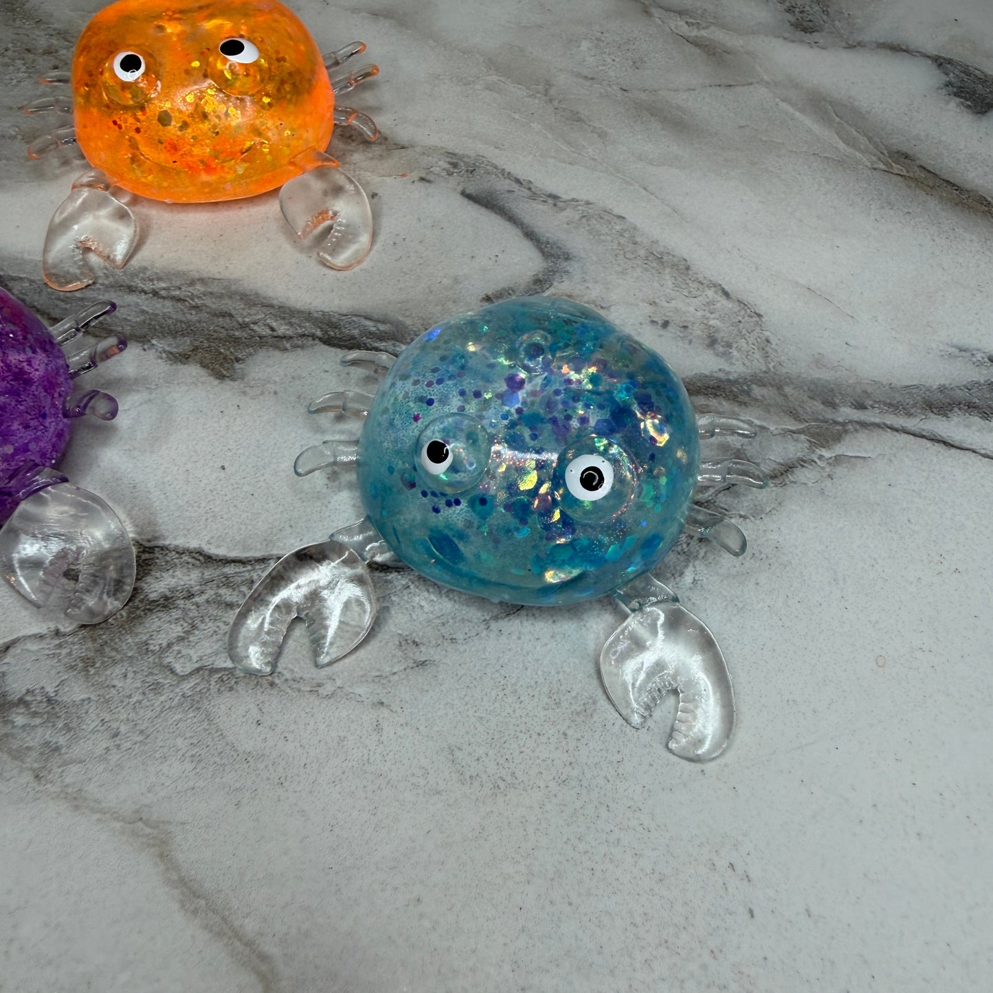 Squishy Toy - Glitter Crab