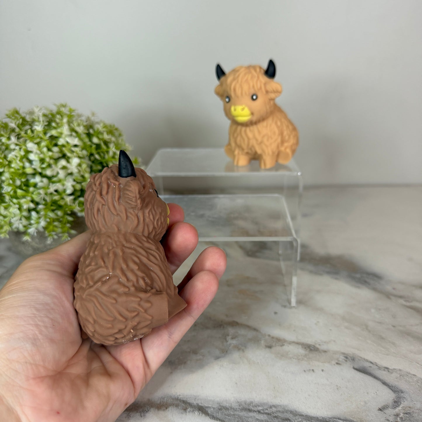 Squishy Toy - Highland Cow Brown & Tan
