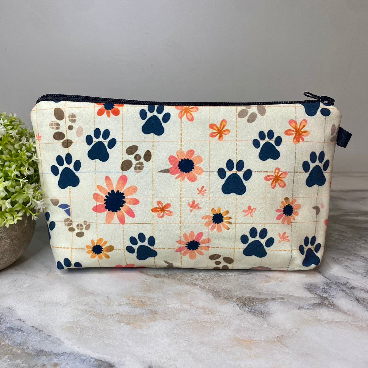 Pouch - Dog Cat Sunflower Paw