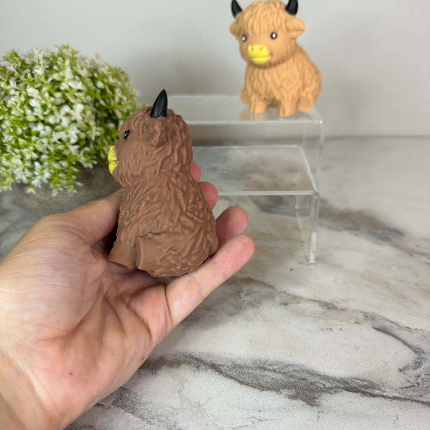 Squishy Toy - Highland Cow Brown & Tan