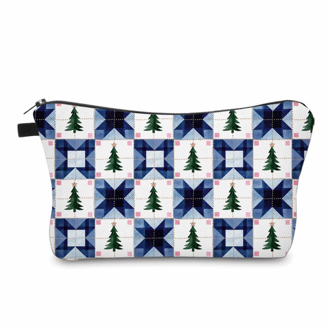 Pouch - Christmas Quilted Trees