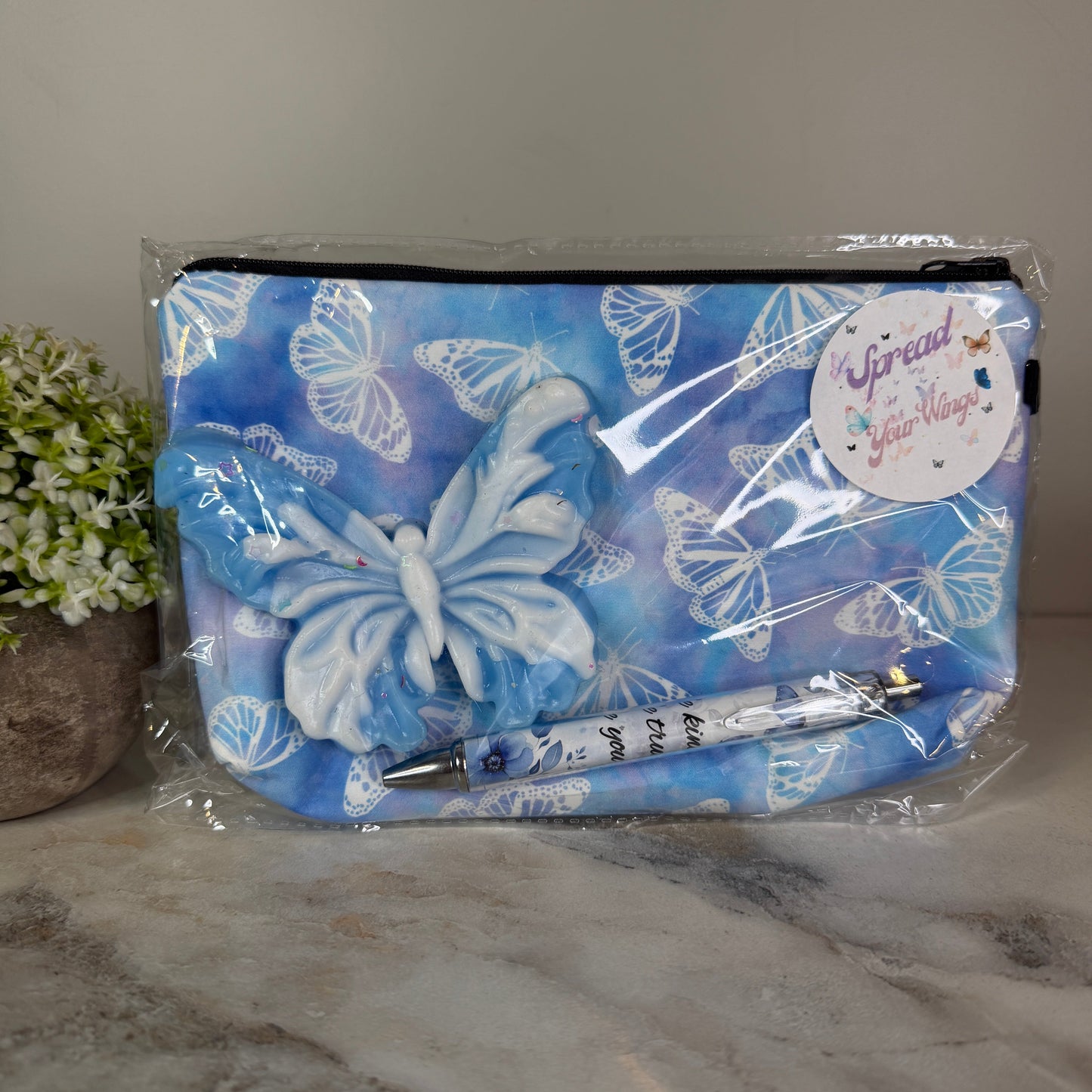 Bundled Set - Butterfly Blue Watercolor