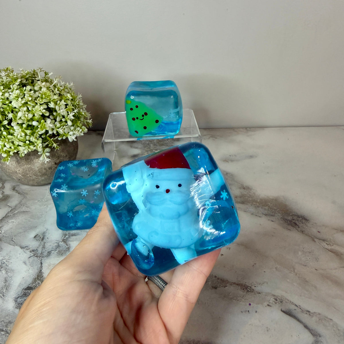Squishy Toy - Christmas Charm Cube
