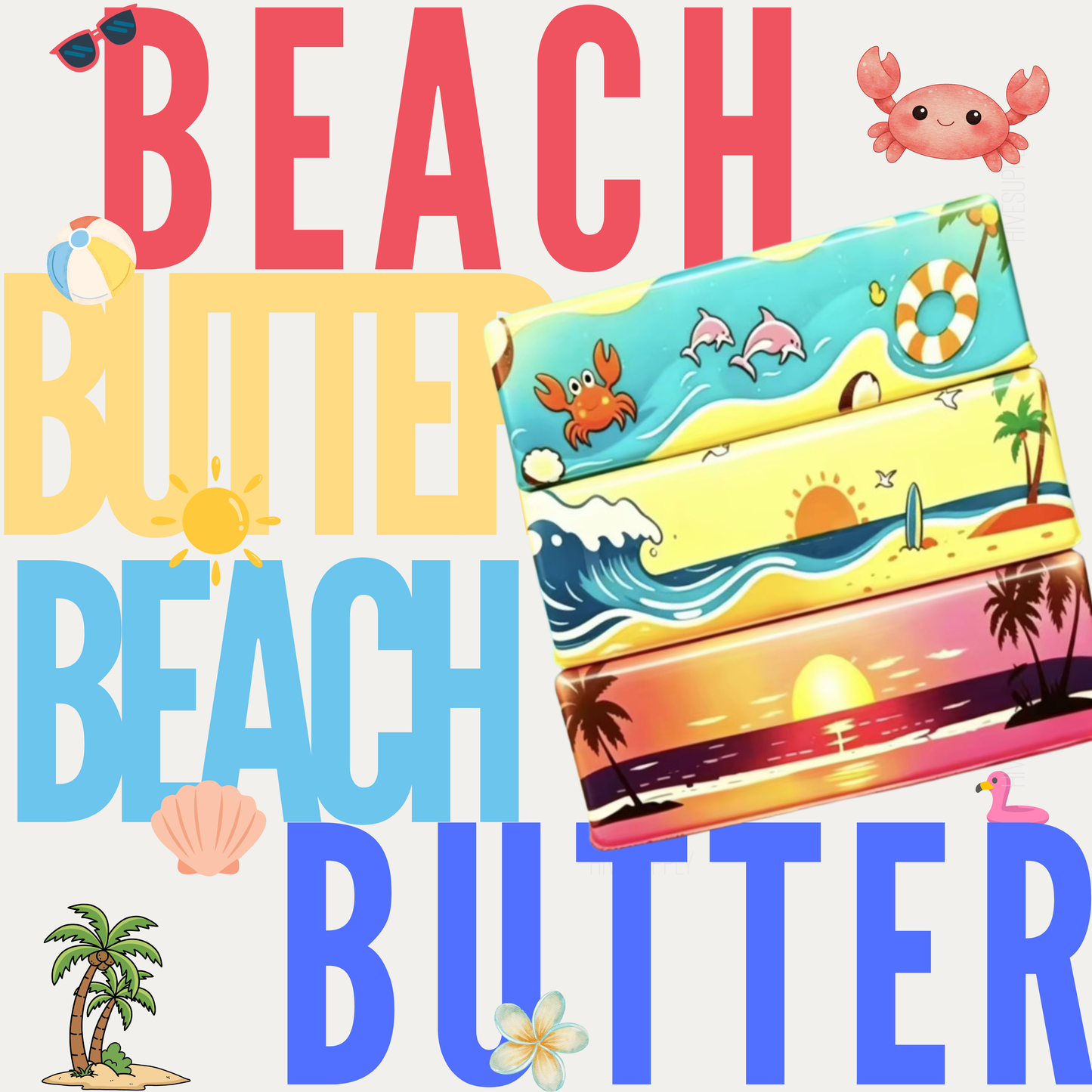 Squishy Toy - Butter Summer Beach - PREORDER