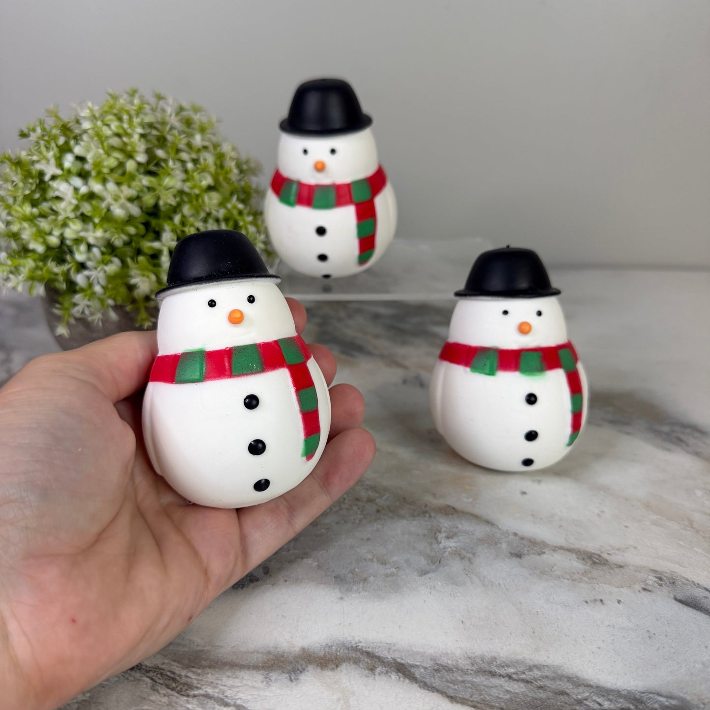 Squishy Toy - Christmas Marshmallow Snowman