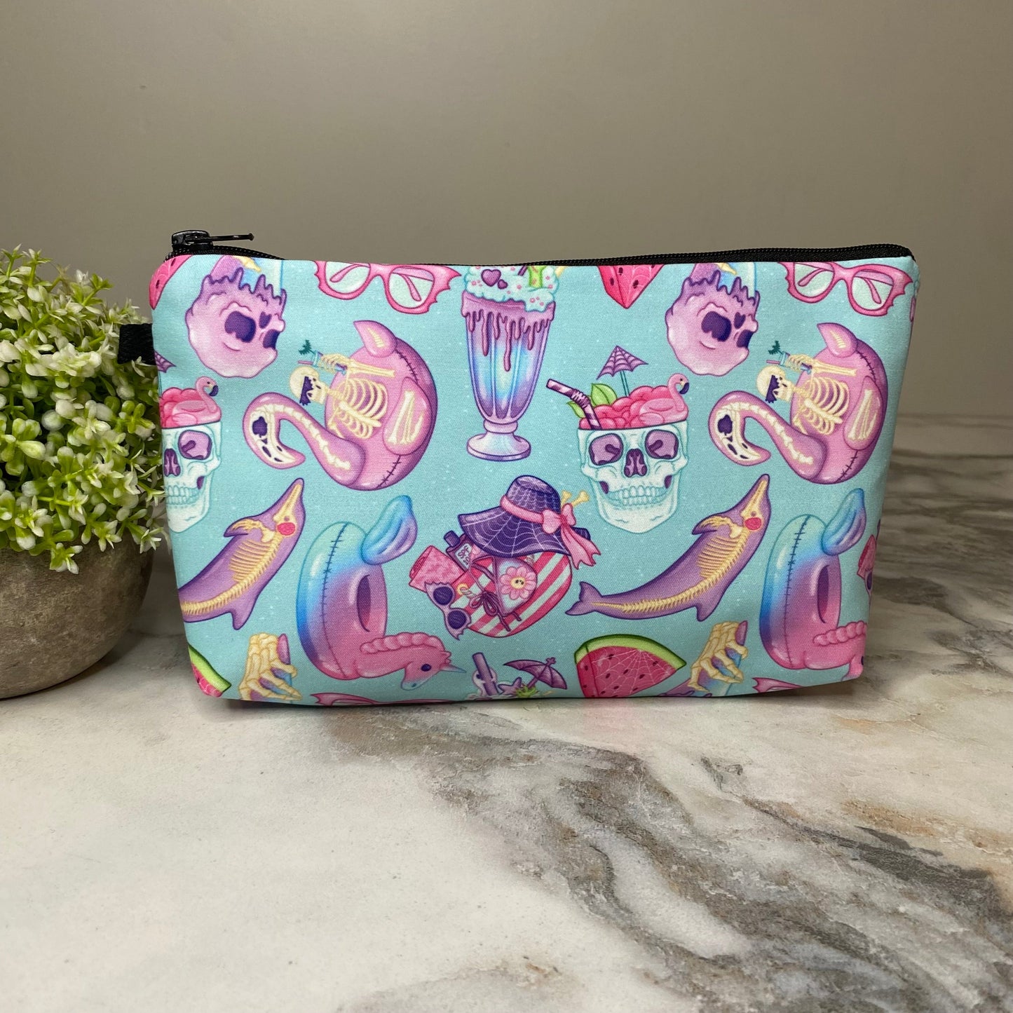 Pouch - Halloween Fall - Skeleton Summer