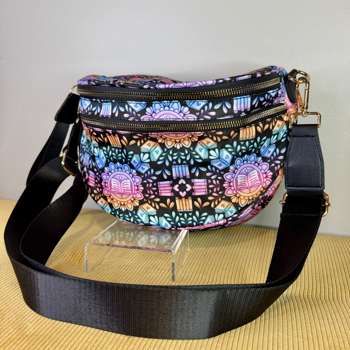 The Roni Nylon Crossbody - Book Mandala