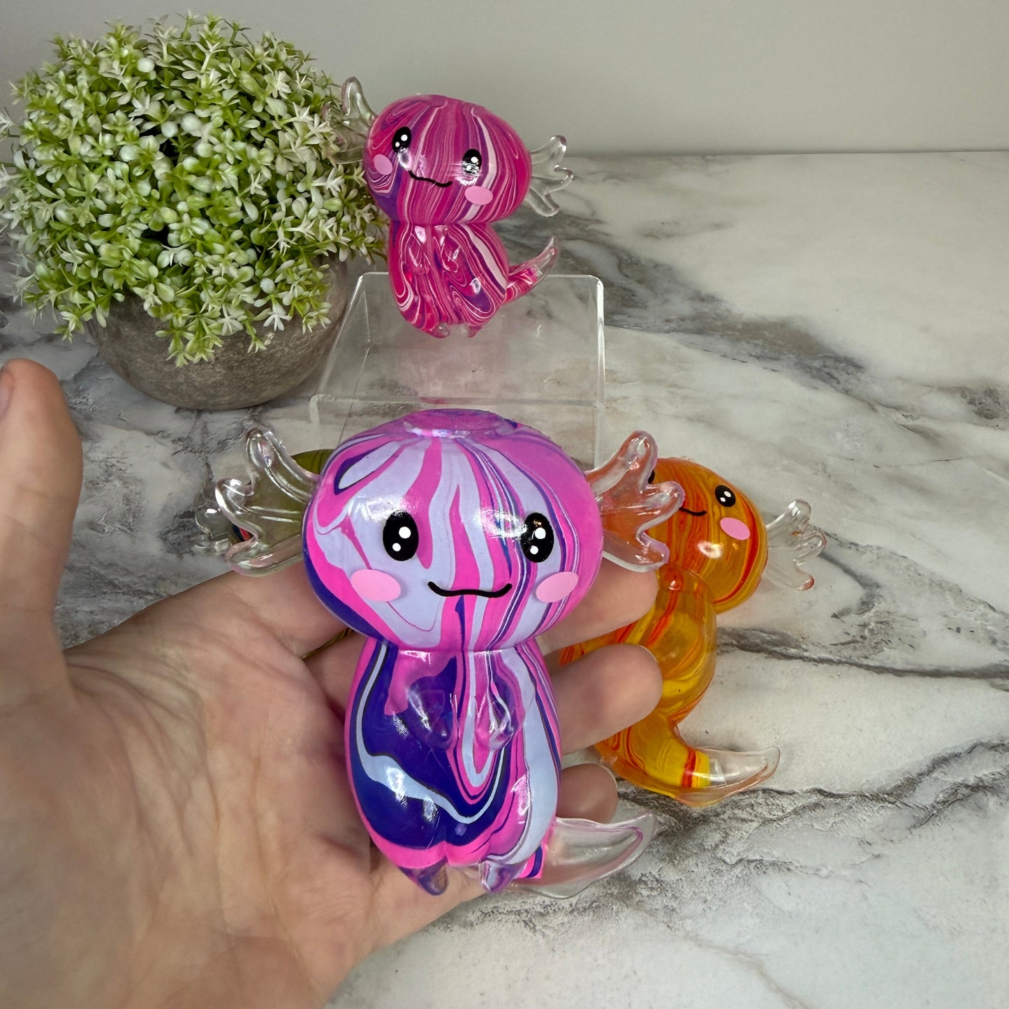 Squishy Toy - Axolotl Marble