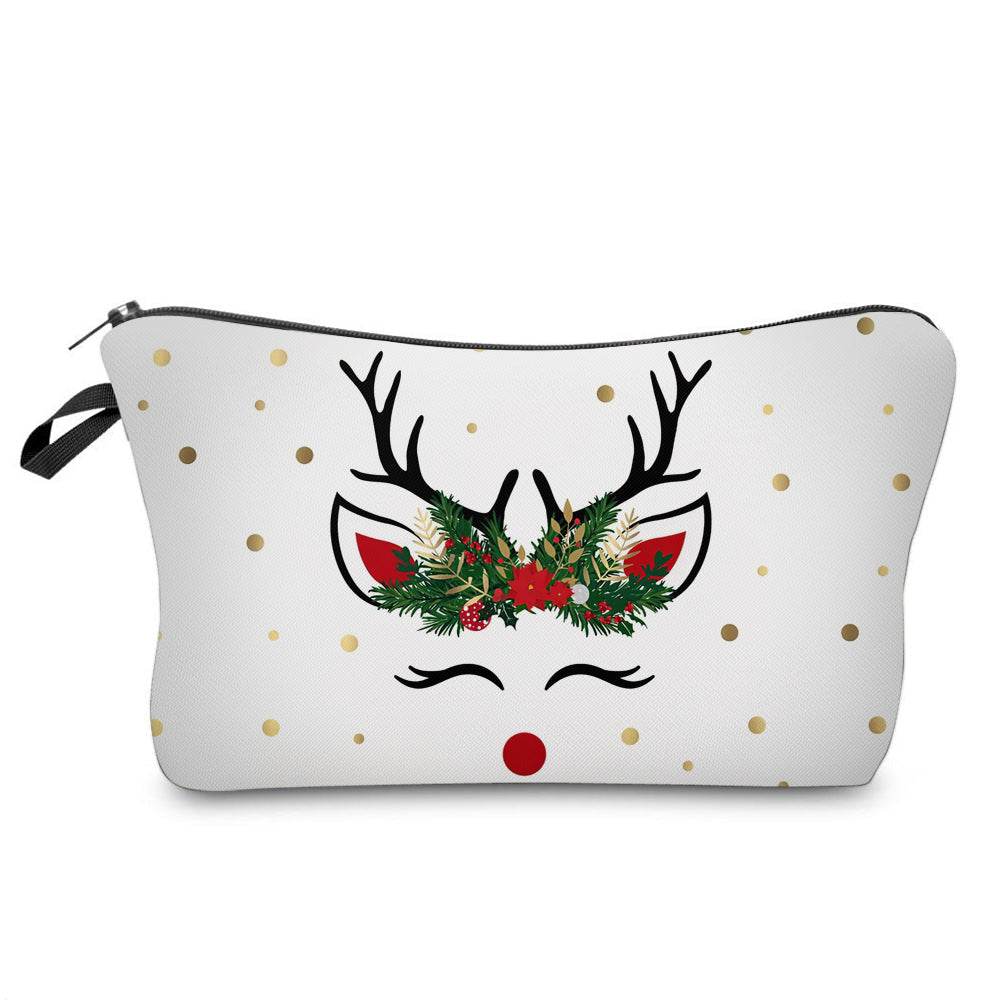 Pouch - Christmas - White Reindeer