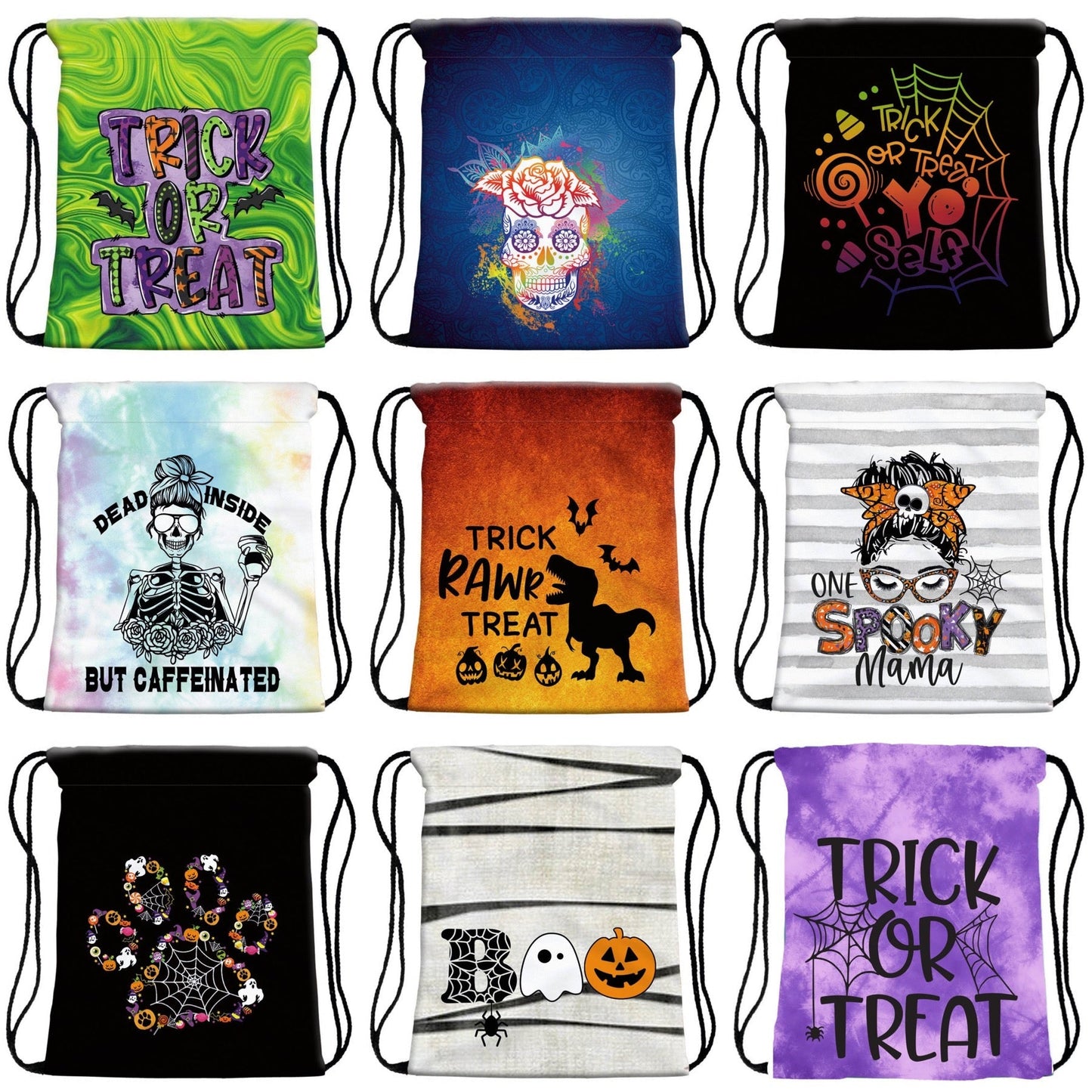 Trick or Treat Drawstring Bag - Halloween