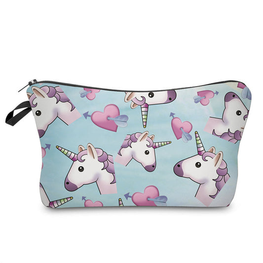 Pouch - Blue Unicorn Emoji - *While Supplies Last*