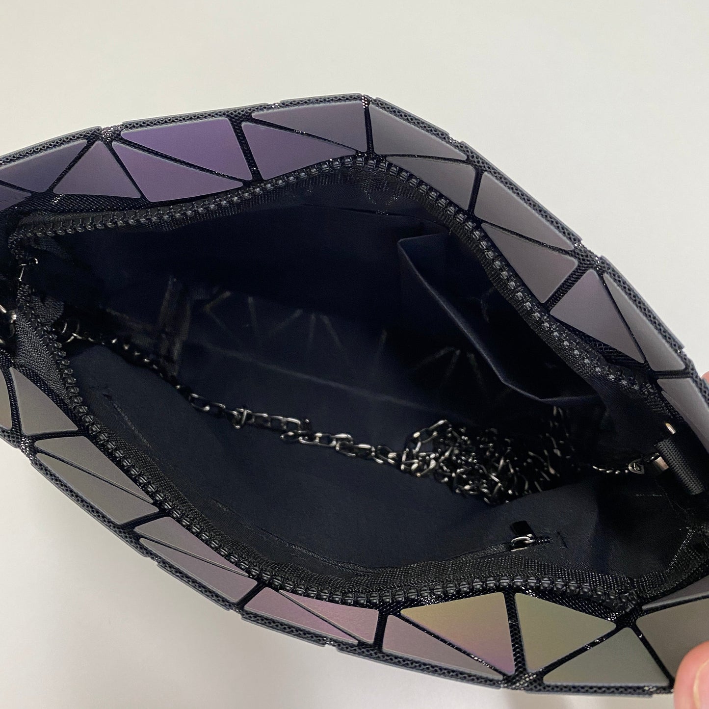 Flash Reflective Geometric Purse Bag