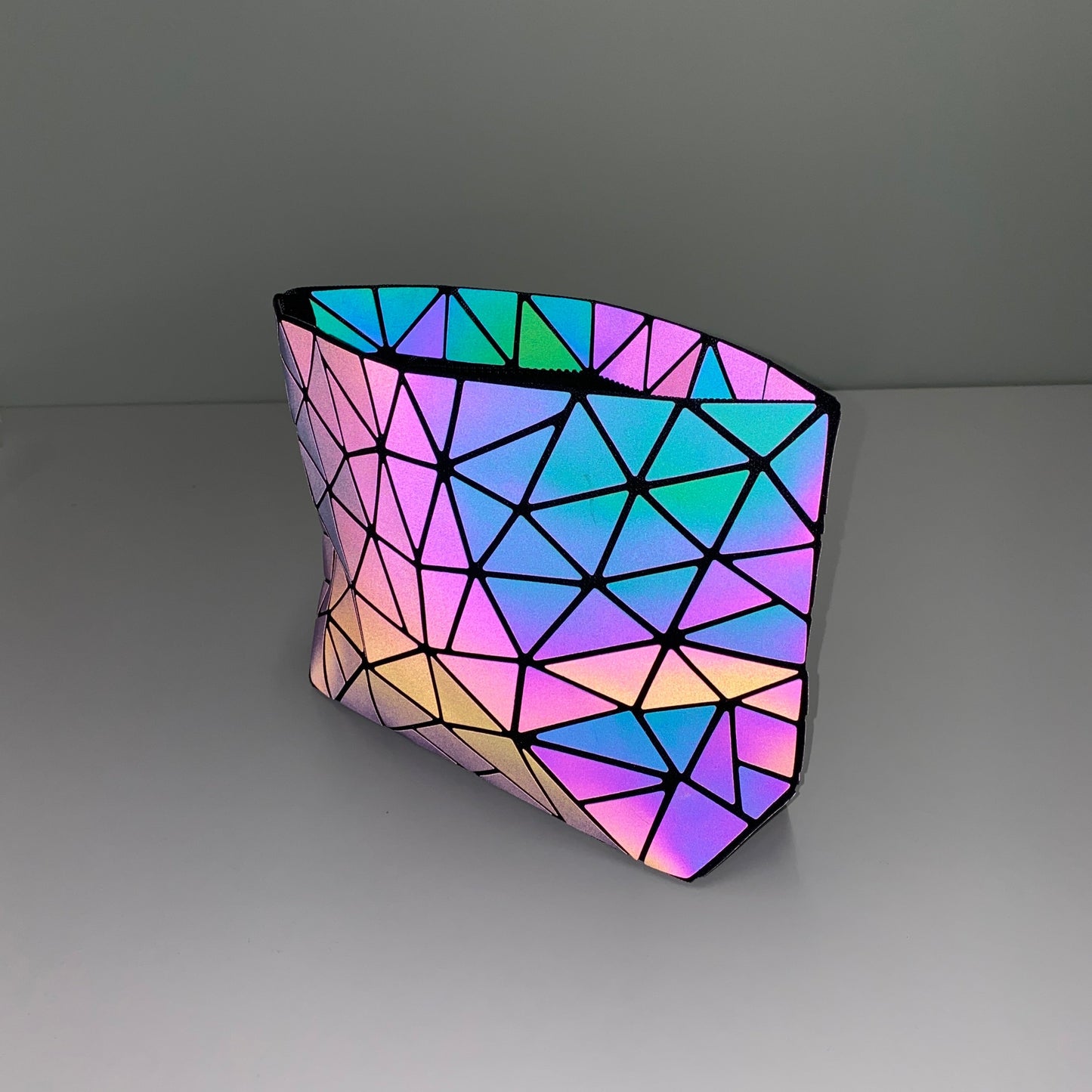 Flash Reflective Geometric Purse Bag